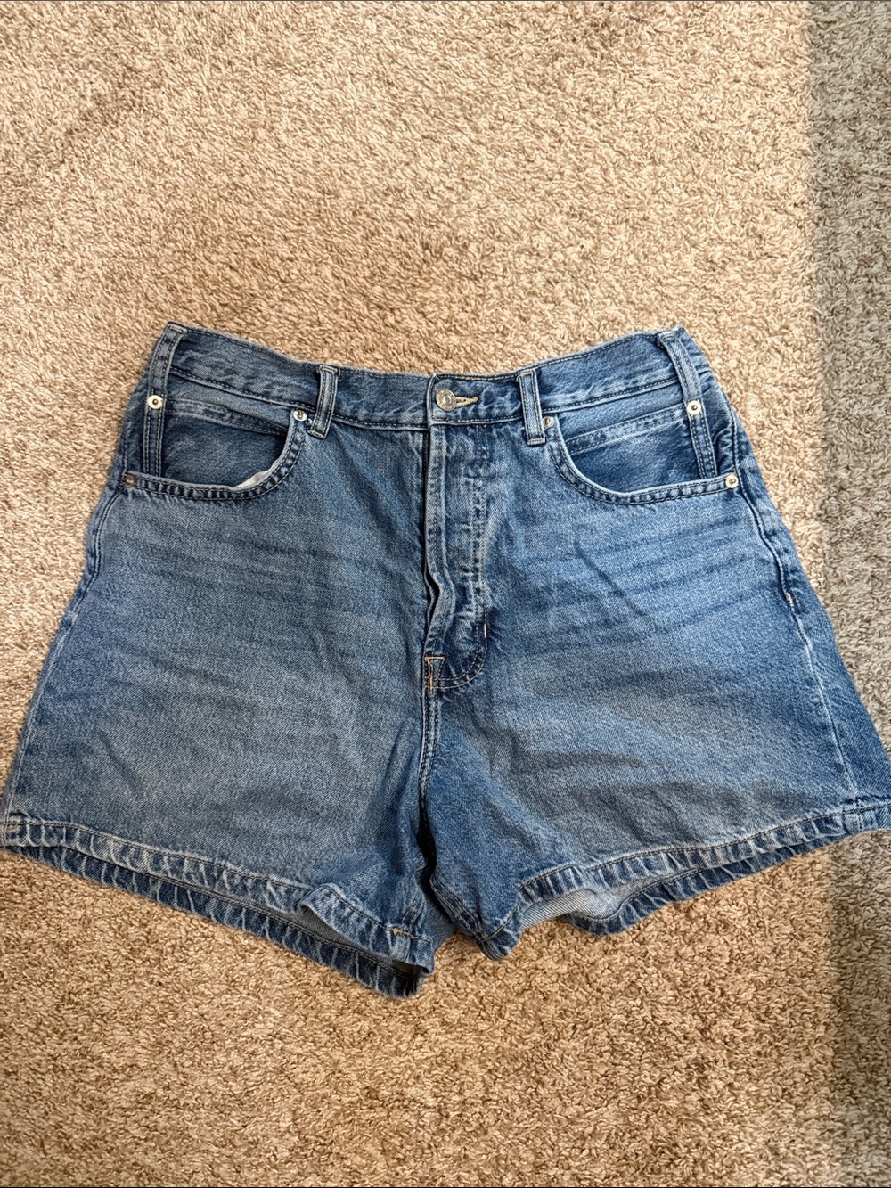 LAST CHANCE We The Free Tippi Blue Denim Shorts